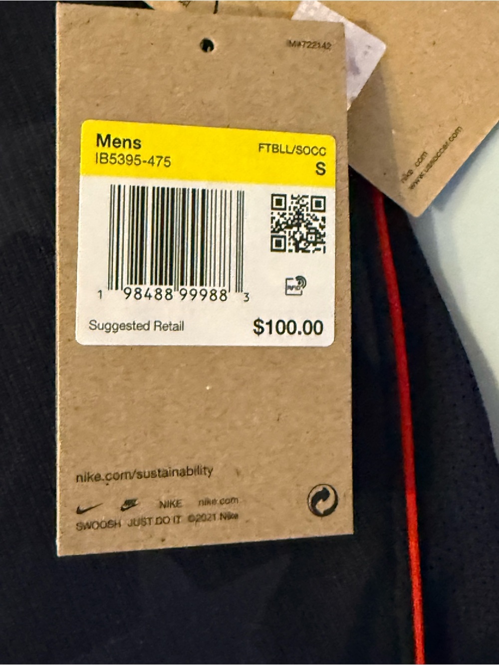 Nike USA Men’s Soccer 2026 World Cup Stadium Away Jersey (Black) (NEW W/ TAGS) - Picture 11 of 14